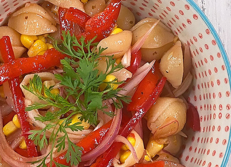 Ceviche fresco de conchas