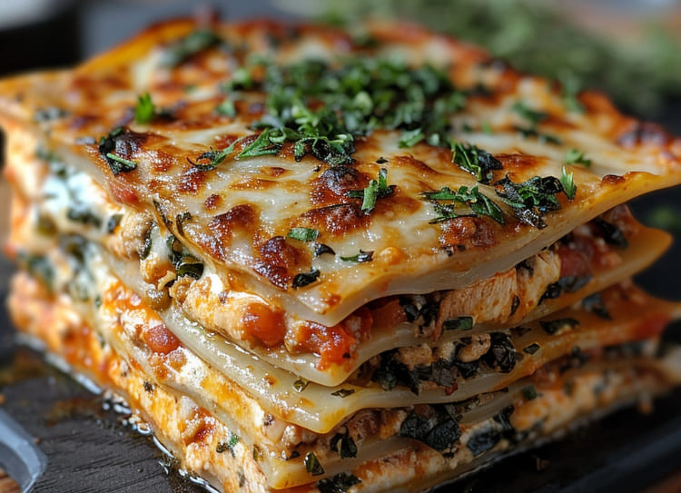 Lasagna de pollo